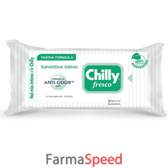 chilly salviette intime gel 12 pezzi