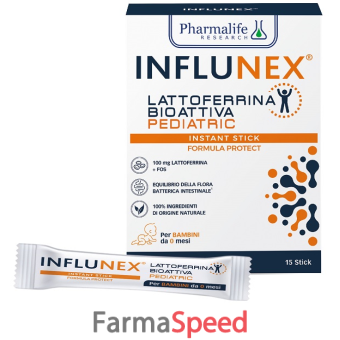 influnex lattoferrina bioattiva pediatric 15 stick