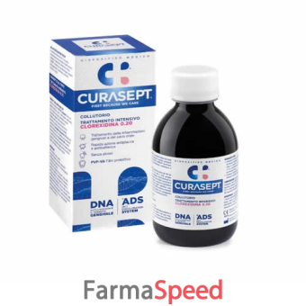 curasept collutorio 0,20 200 ml ads + dna