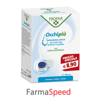 profar occhi piu' soluzione unica bipacco 360 ml 