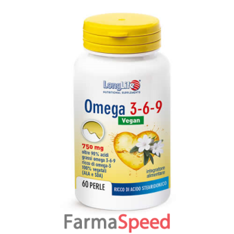 longlife omega 3 - 6 - 9 vegan 750 mg 60 perle