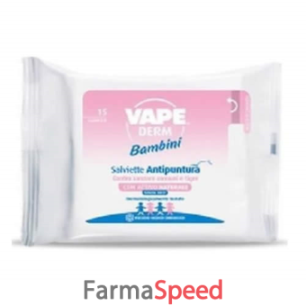 vape derm kids salviette antipuntura 15 pezzi