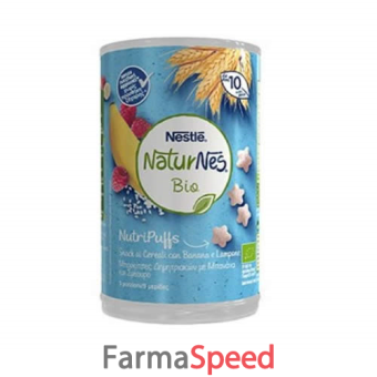 nestle' natures bio nutripuffs banana lampone 35 g