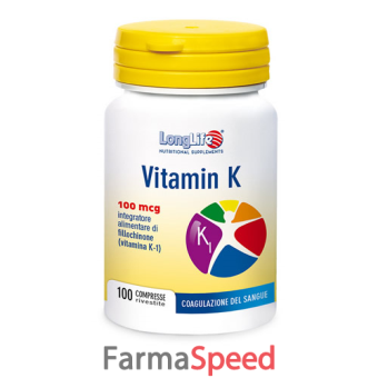 longlife vitamin k 100mcg 100 compresse