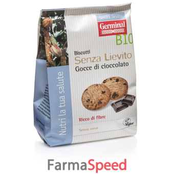 germinal bio biscotto al cioccolato senza lievito 250 g