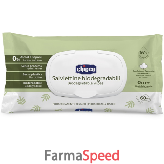 chicco salviette bio 60 pezzi plaque