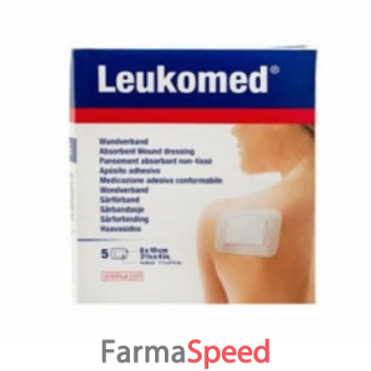 leukomed medicazione post-operatoria in tessuto non tessuto 8 x 15 cm 5 pezzi