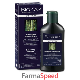 biokap shampoo rinforzante anticaduta con tricofoltil 200 ml