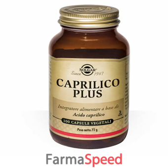 caprilico plus solgar 100 capsule