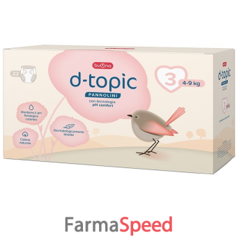 d-topic pannolini taglia 3 22 pezzi
