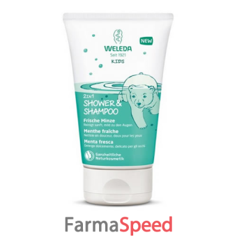 weleda kids doccia & shampoo menta 150 ml