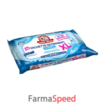 sano e bello salviette detergenti talco x l 25 pezzi