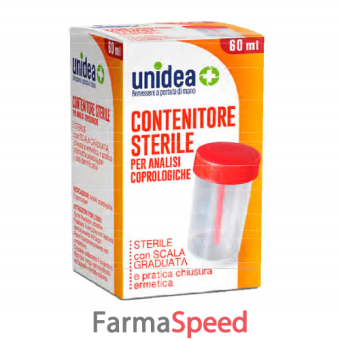 contenitore sterile per analisi delle feci unidea 60 ml