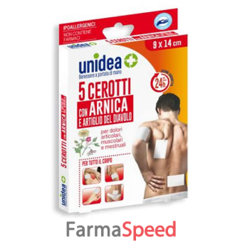 cerotto antireumatico all'arnica unidea 5 pezzi