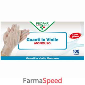 profar guanto in vinile senza polvere l 100 pezzi