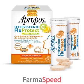 apropos effervescente c fluprotect senza zuccheri 20 compresse effervescenti
