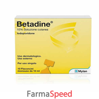 betadine* soluzione cutanea 10 flaconcini monouso 5 ml 10%