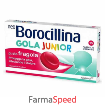 neoborocillina gola junior 15 pastiglie fragola