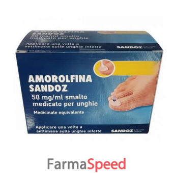 amorolfina (sandoz)*smalto unghie 1 flacone 2,5 ml 50 mg/ml