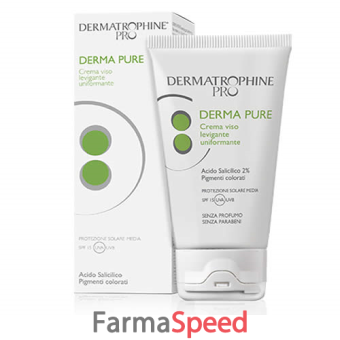 dermatrophine pro derma pure crema viso levigante uniformante