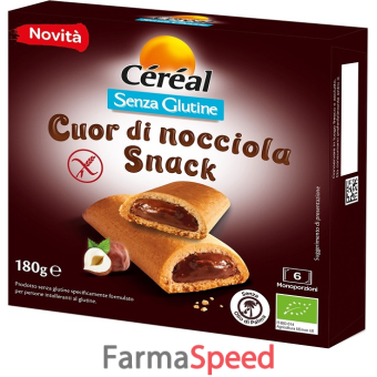 cereal snack cuor di nocciola senza glutine 180 g