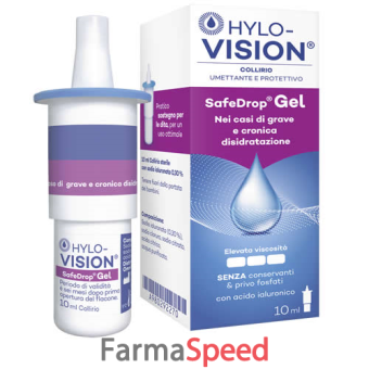 hylovision safe drop gel 0,3% collirio umettante e protettivo 10 ml