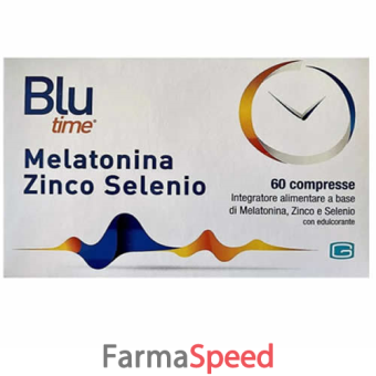 blu time melatonina zinco selenio 60 compresse