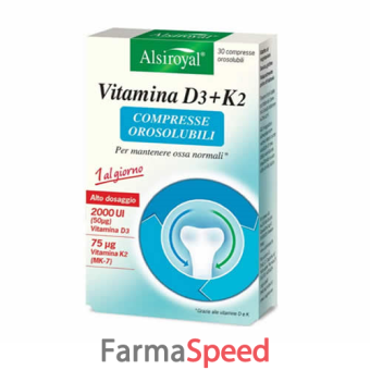 vitamina d3+k2 30 compresse