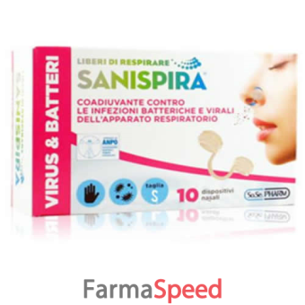 sanispira visur & batteri filtro nasale large 10 pezzi