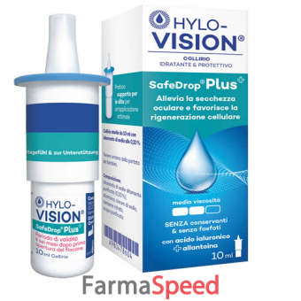 hylovision safe drop plus collirio idratante e protettivo 10 ml