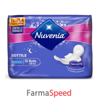 nuvenia sottile notte con ali 10 pezzi