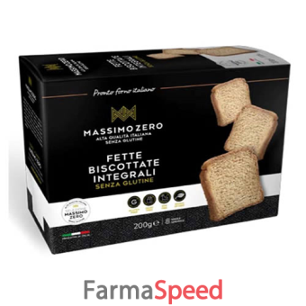 massimo zero fette biscottate integrali 200 g