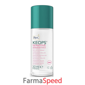 roc keops deodorante roll-on 48h sensitive 30 ml