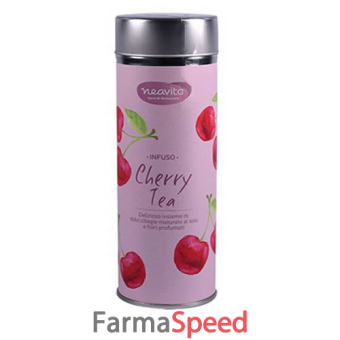 neavita cherry tea silver tin infuso armonia dell'anima 100 g
