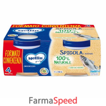 mellin omogeneizzato di spigola e verdure 4 x 80 g
