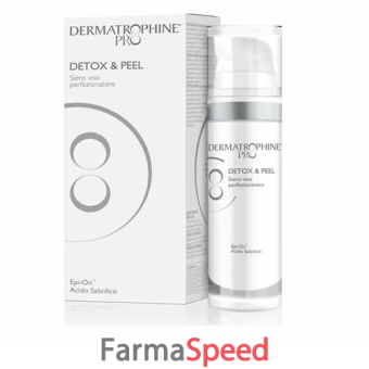 dermatrophine pro detox & peel siero viso perfezionatore 30 ml