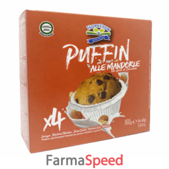 happy farm puffin mandorle gocce cioccolato 160 g