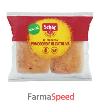 schar xl ciabatta pomodori e olio d'oliva 2 pezzi x 85 g
