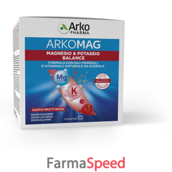 arkomag magnesio & potassio balance 24 bustine