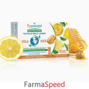 puressential pastiglie gola voce miele limone 28,8 g