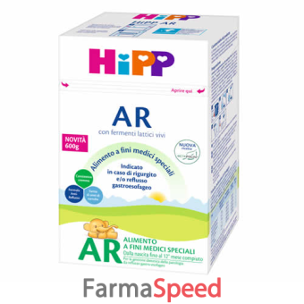 hipp latte antireflusso con metafolina 600 g