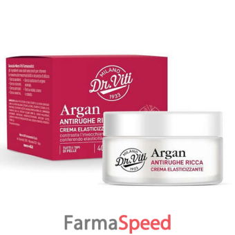 dr viti argan crema viso antirughe ricca 40 ml