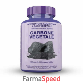 carbone vegetale 100 capsule 32 g