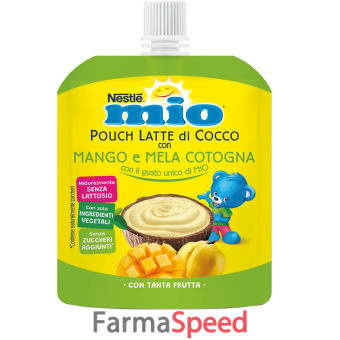 mio pouch latte di cocco con mango e mela cotogna 90 g