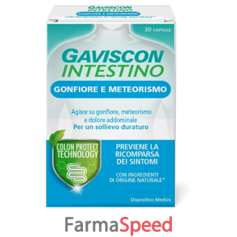 gaviscon intestino gonfiore e meteorismo 30 capsule