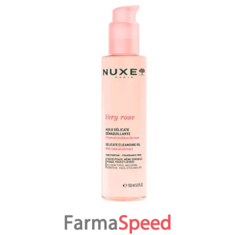 nuxe very rose delicate cleansing oil 150 ml