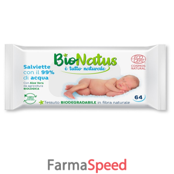 bionatus salviette 99% acqua 64 pezzi