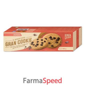 agluten gran cookie farina quinoa integrale e gocce di cioccolato 160 g