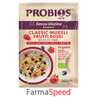 probios classic muesli frutti rossi 300 g