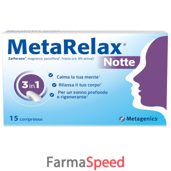 metarelax notte 15 compresse